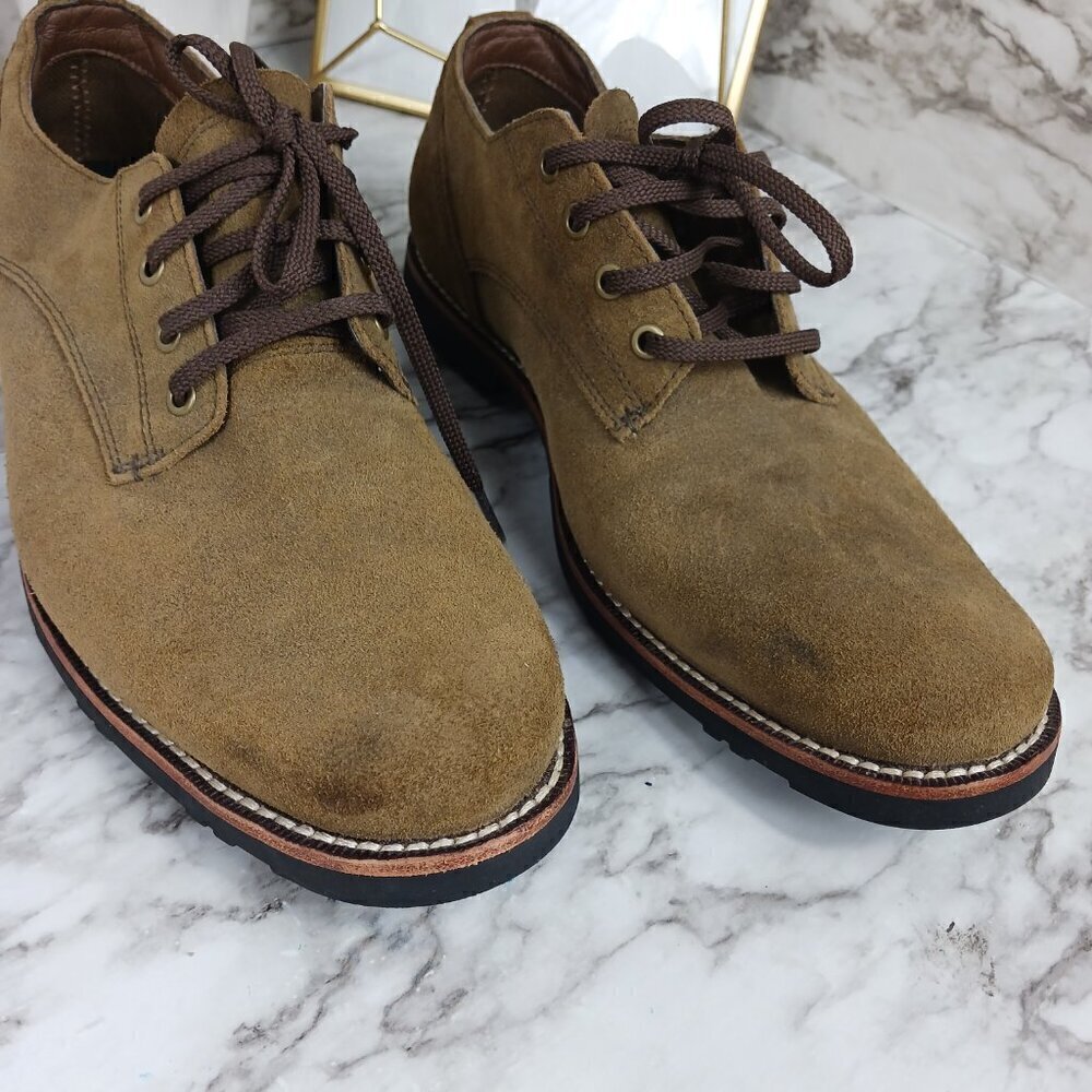 TIMBERLAND Men's Kendrick olive nubuck Suede Plain Toe Oxfords size 8 leather - Picture 4 of 12